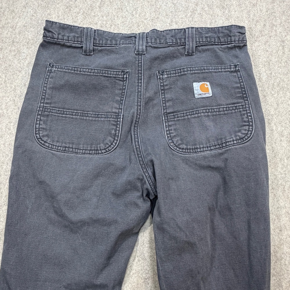 Carhartt Pants Mens 31x30 Rugged Flex Straight Fit Gray Workwear Gorpcore 102821 - Picture 7 of 13